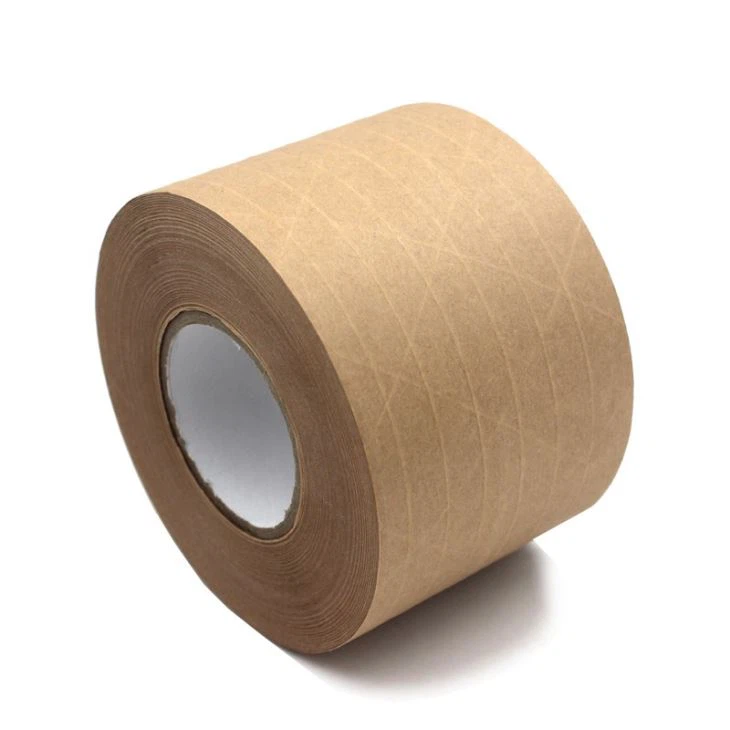 Reinforced Gummed Paper Tape Water Activated Kraft Paper Tape Packaging Tape